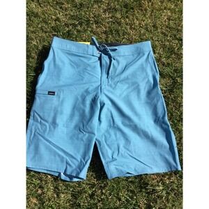 O'Neill Mens Blue Striped Boardshorts Size 32 Standard‎ Fit Quick Dry